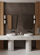 Italian Black Brass Mirror - Butterfly Brass Mirror