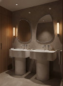 Silver Asymmetrical Wall Mirror