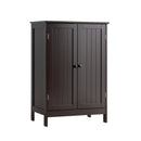 Bathroom Floor Storage Double Door Cupboard Cabinet by LJGDeals
