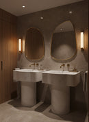 Asymmetrical Wall Mirror - Handmade Brass Frame Mirror