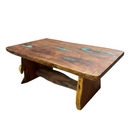 Mesquite Rustic Coffee Table with Turquoise