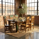 Southwest 6' Dining Table and 6 Southwest Chairs