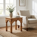 Indian Rustic End Table