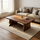 Mesquite Rustic Coffee Table with Turquoise