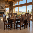 Oasis 6' Rustic Dining Table in Chestnut finish (*Only Table*)
