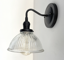 Glass Wall Sconce Light Fixture Factory Holophane Shade