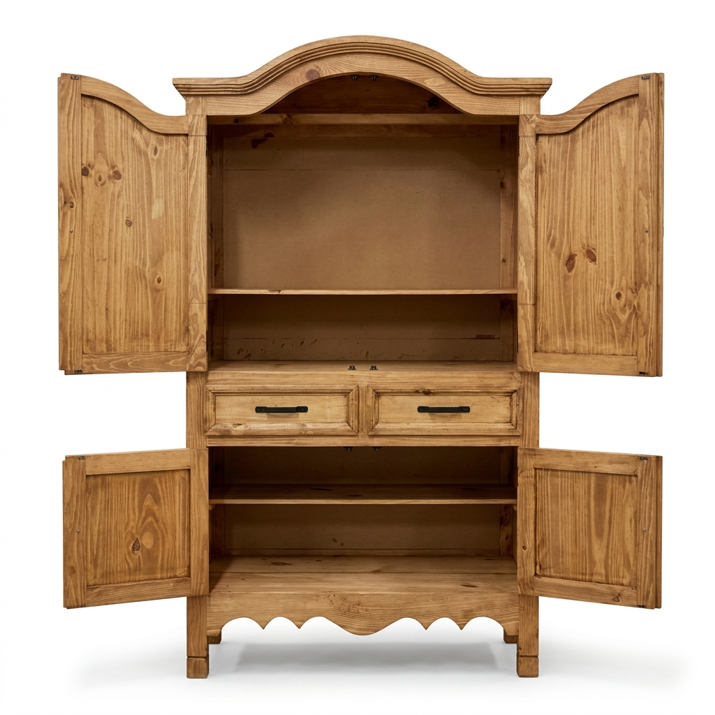 Sierra Rustic Pine Armoire, photo 7 of 7