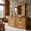 Traditional 8  Drawers Rustic Dresser