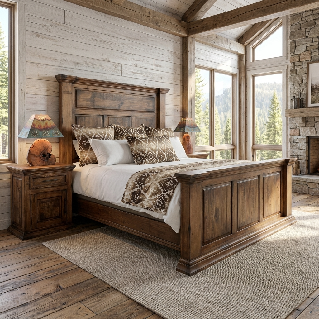 Floresville Crown Rustic Bed, photo 4 of 6