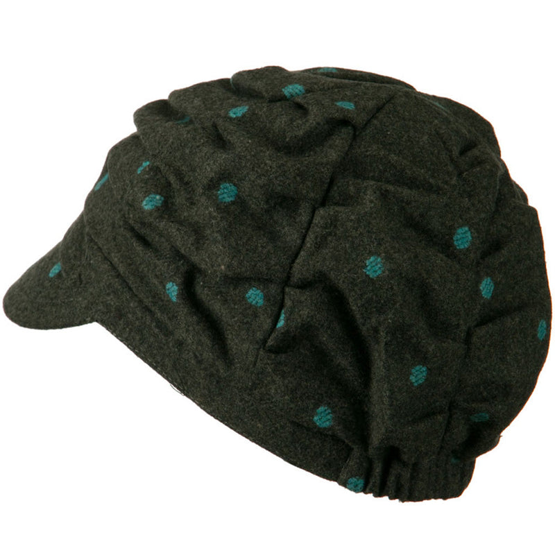 Dagny Polka Dot Newsboy Hat