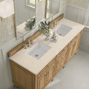 James Martin Lorelai 72" Double Bathroom Vanity, Light Natural Oak