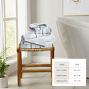 Decorative Cotton Stripe Bath Towel Set - Noelle Collection by Great Bay Home