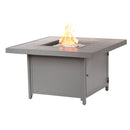 Aluminum 42-in Square Propane Fire Table with Beads, Covers and Lid
