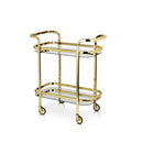 Antique Gold Bar Cart by Viski