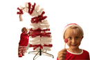 Dr. Seuss Red & White Tinsel Christmas Tree by Lee Display