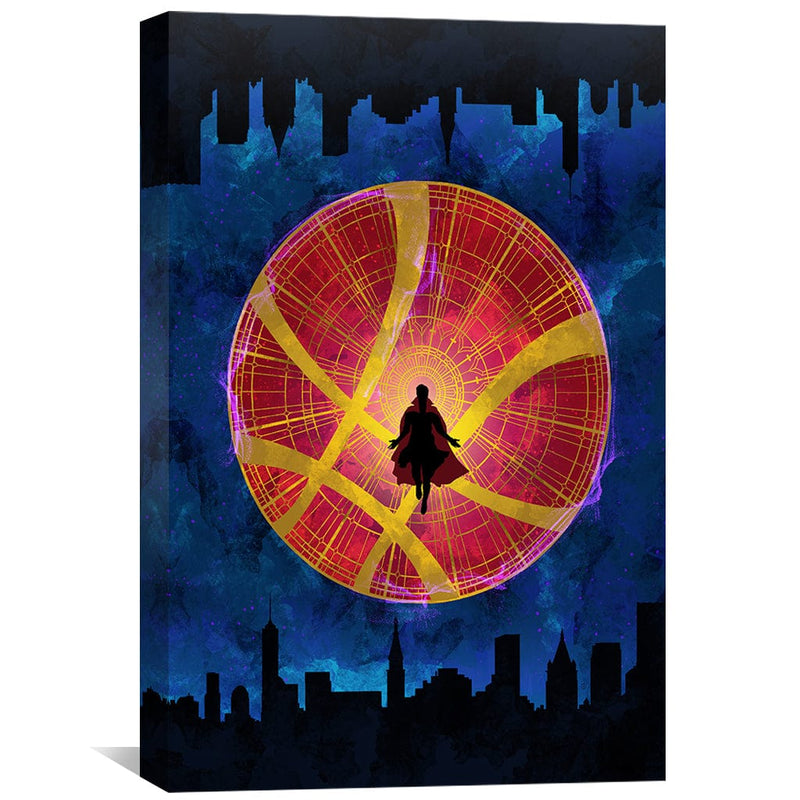 Dr. Strange Silhouette Canvas