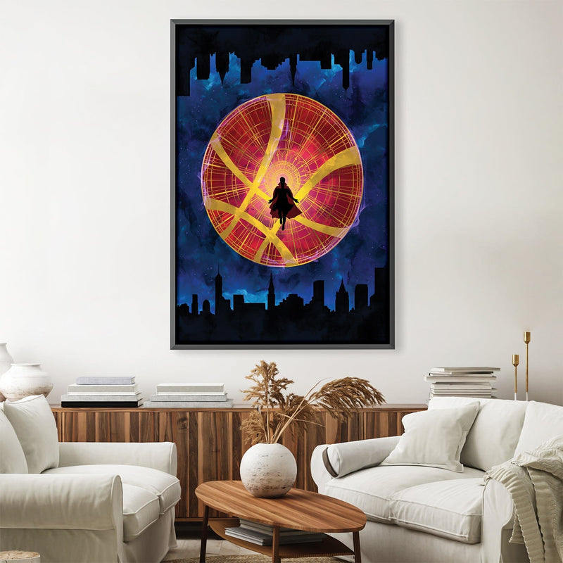 Dr. Strange Silhouette Canvas