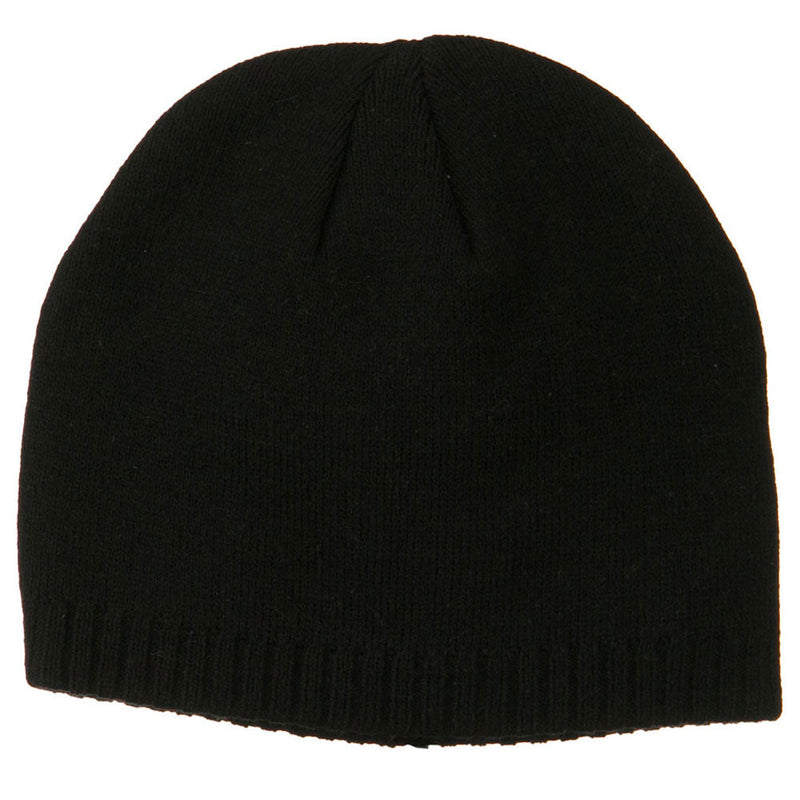 Decorative Ribbed Short Beanie