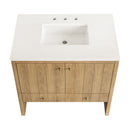 James Martin Hudson 36" Single Bathroom Vanity, Light Natural Oak