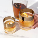 Irving Bronze-Rimmed Crystal Tumblers Set of 2 by Viski