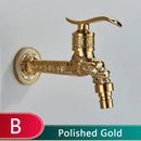 GobekUsa Dragon Carved Antique Brass Wall Mounted Faucet for Bathroom and Outdoor Use