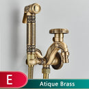 GobekUsa Dragon Carved Antique Brass Wall Mounted Faucet for Bathroom and Outdoor Use