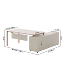 Selby · White L-Shaped Desk