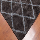 5'4" x 7'6" Handmade Super soft Moroccan Shag Area Rug Gray
