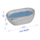 Dreampod Ice Bath With Chiller Premium Fiberglass Floatation Tank [DPIB101WPE] (SAK17942) by SAKSBY WHOLESALE