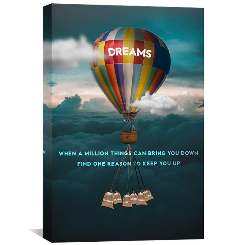 Dreams Balloon Canvas