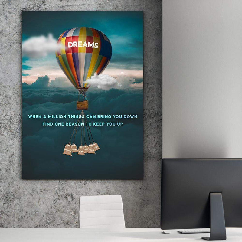 Dreams Balloon Canvas