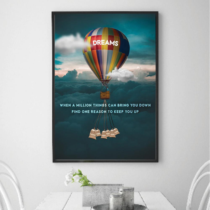 Dreams Balloon Canvas