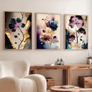 GobekUsa Dreamy Flowers Canvas Posters Set