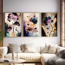 GobekUsa Dreamy Flowers Canvas Posters Set