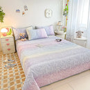 GobekUsa Dreamy Gradient Single Bedspread: Anti-Slip, Thick Quilted Mattress with Four Season Versatility