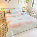 GobekUsa Dreamy Gradient Single Bedspread: Anti-Slip, Thick Quilted Mattress with Four Season Versatility