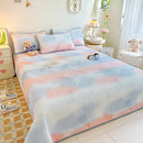 GobekUsa Dreamy Gradient Single Bedspread: Anti-Slip, Thick Quilted Mattress with Four Season Versatility