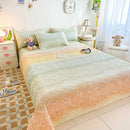 GobekUsa Dreamy Gradient Single Bedspread: Anti-Slip, Thick Quilted Mattress with Four Season Versatility