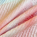 GobekUsa Dreamy Gradient Single Bedspread: Anti-Slip, Thick Quilted Mattress with Four Season Versatility