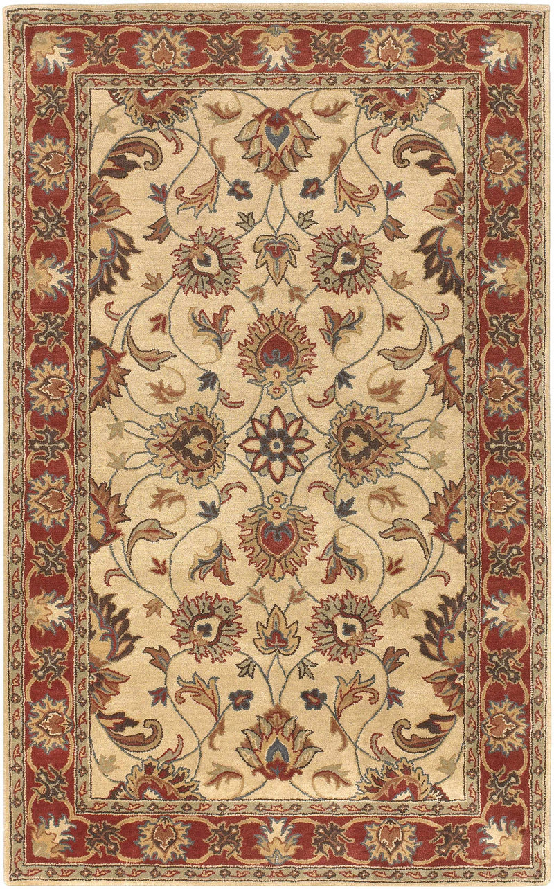Cherryfield Hand Tufted Brown & Rust 1001 Wool Rug