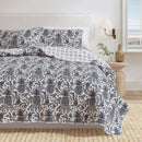 Coastal Printed Cotton Quilt Set - Bernice Collection by Great Bay Home