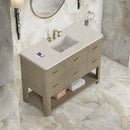 James Martin Lucian 48" Single Bathroom Vanity, Pebble Oak