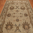 8x10 Moss, Tan Hand Knotted Wool Arts & Crafts Tibetan Area Rug