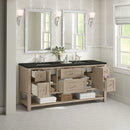 James Martin Breckenridge 72" Double Bathroom Vanity, Whitewashed Oak