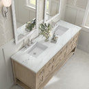 James Martin Breckenridge 72" Double Bathroom Vanity, Whitewashed Oak