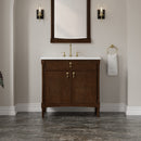 James Martin Kinnsden 36" Single Bathroom Vanity, Sable Oak