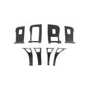 Dry Carbon Fiber Window & Door Switch Covers for Model Y / Model 3（Left Hand Drive）