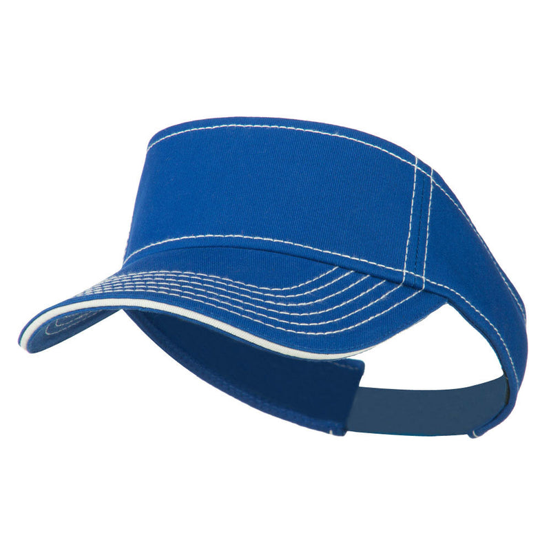 Contrast Stitch Sandwich Visor