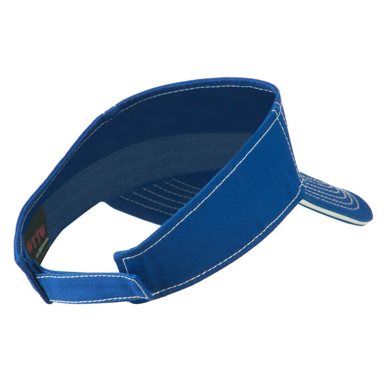 Contrast Stitch Sandwich Visor