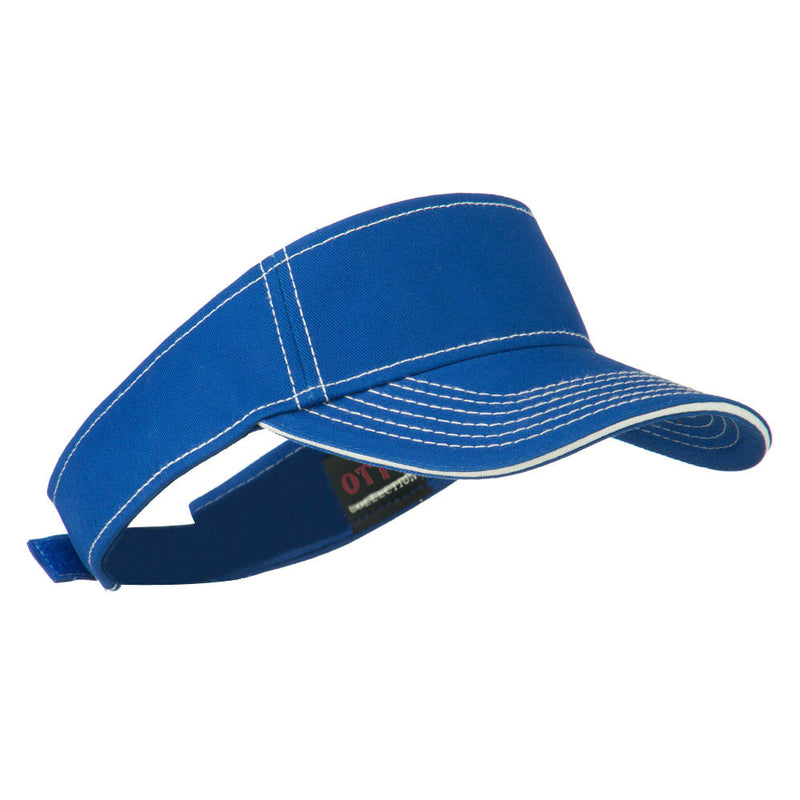 Contrast Stitch Sandwich Visor